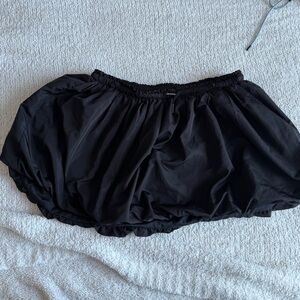 Fashion Nova Black Gathered Waist Skirt